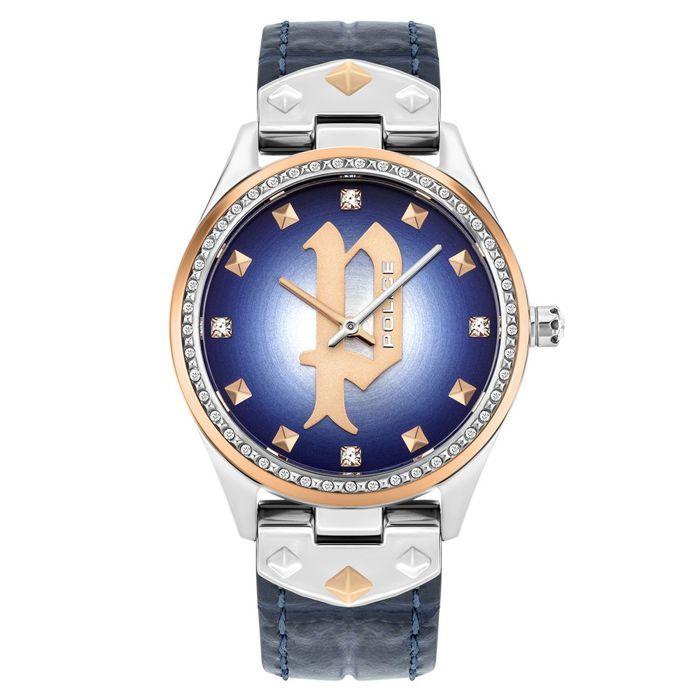 Montre femme - Police - PL16029MSTR03 - Cuir - Acier inoxydable - 36MM