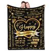 Anniversary Gift Printed Blanket for Sofa Bed Travel Camping Living Room Office Conditioning Blanket for All Seasons Gifts