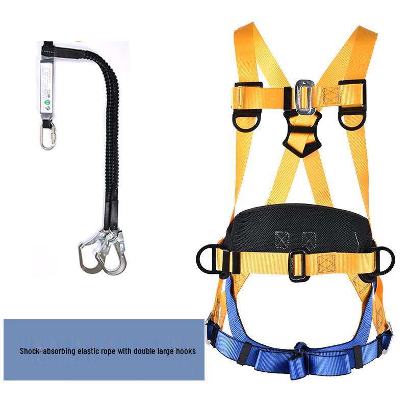 Professional Full-Body Safety Harness with Waist Support One Size