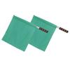 2Pcs Referee Official Flags Stainless Steel Pole Sports Competition Linesman Hand FlagGreen