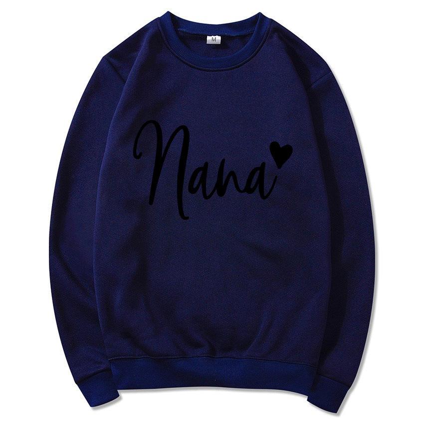 Women's Round Neck Heart Print Casual Hoodie