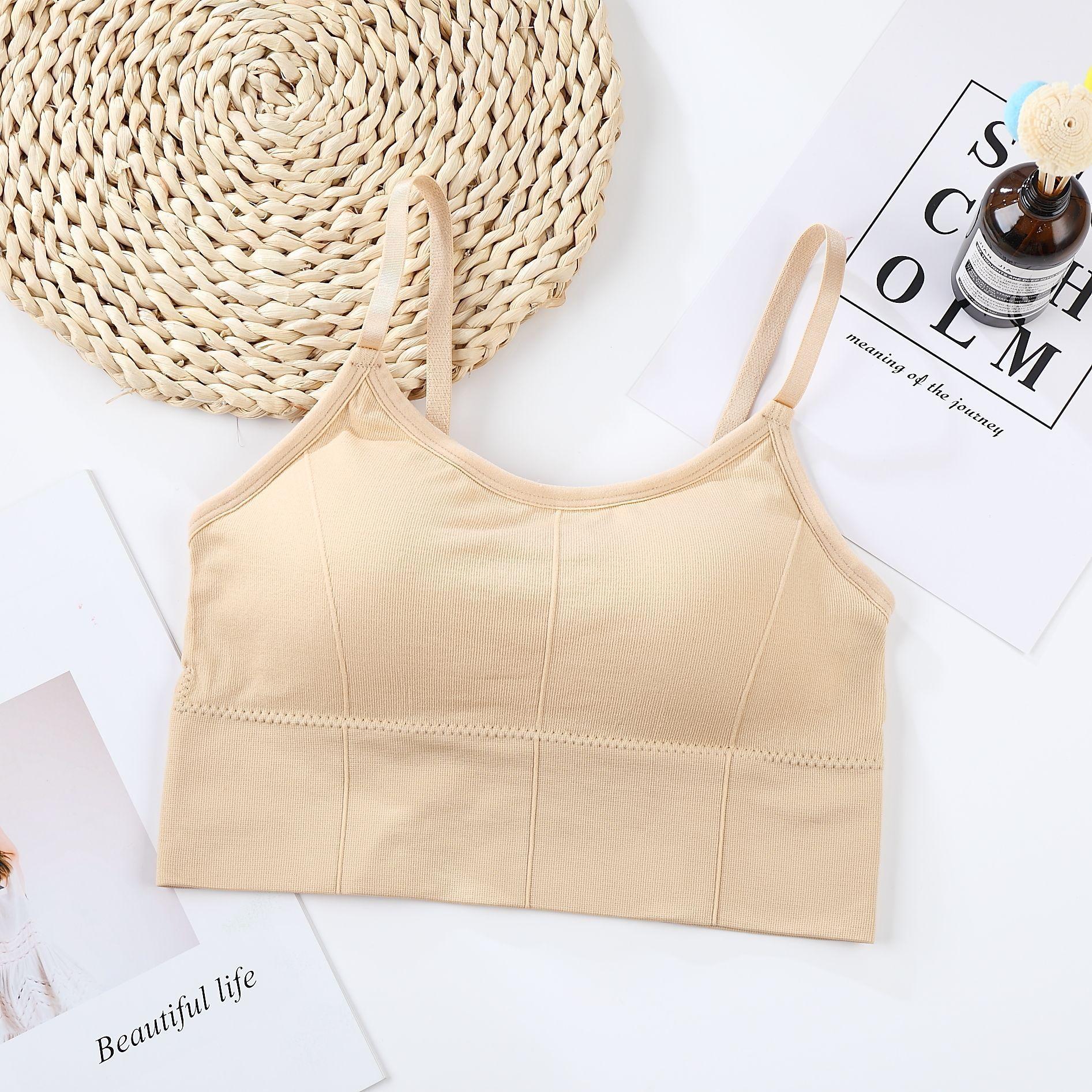 

Топ для йоги с регулируемыми бретелями, дышащий спортивный пуш-ап бюстгальтер, ударопрочный, с подкладкой, спортивный топ для йоги, атлетический, для тренажерного зала, бега, фитнеса, жилет-бюстгальтер One Size бежевый