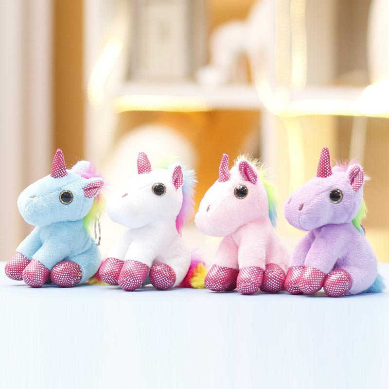 Mini Plush Unicorn Doll Key Chain Pendant For Girls Gift And Collector Item