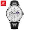 Olevs 2893 Oem Custom Hot Business Brand Moon Phase Luminous Waterproof Chronograph Watches Men Luxury Men's Quartz Watch