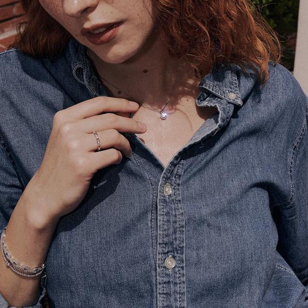 [Ost] Petite 6mm Cubic Necklace Otn222818Qww