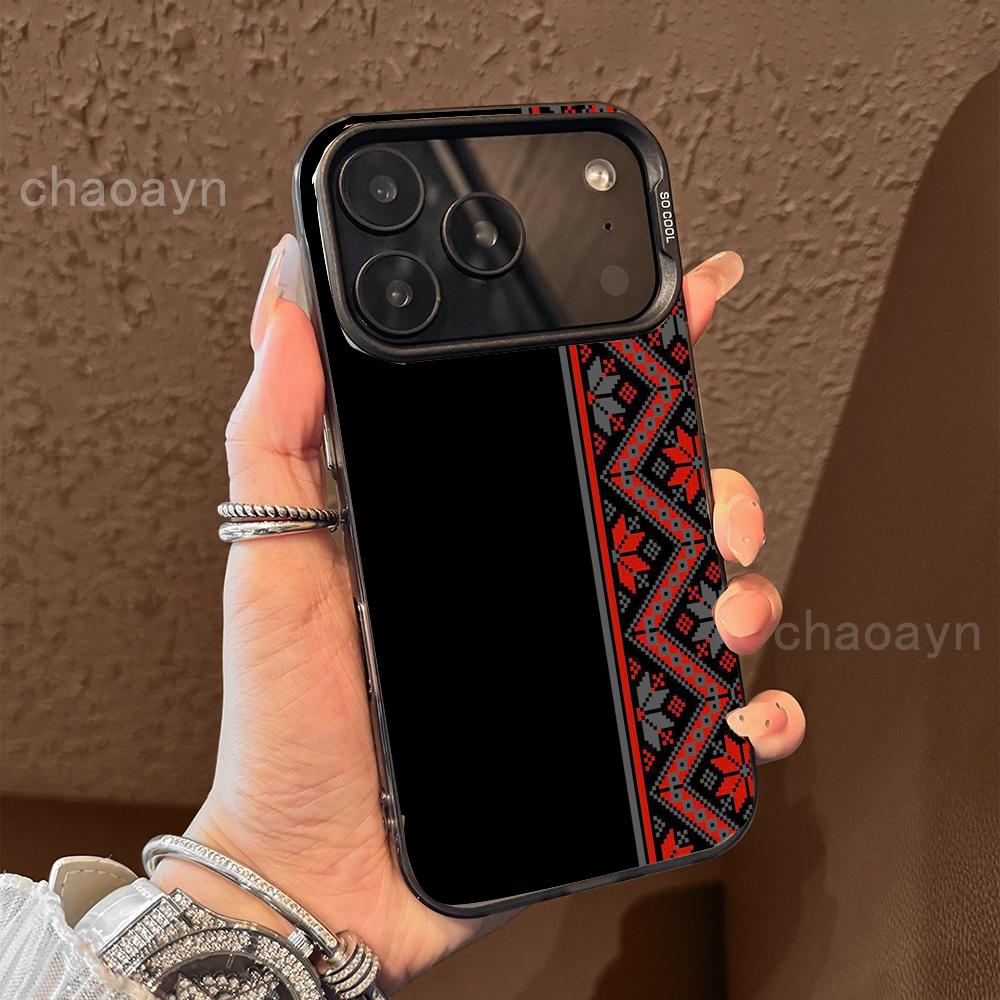 Retro style Half Persian style Phone Case for iPhone17 16 15 14 13 12 11 Pro/ Max/Plus shock-proof rear cover anti-fingerprint