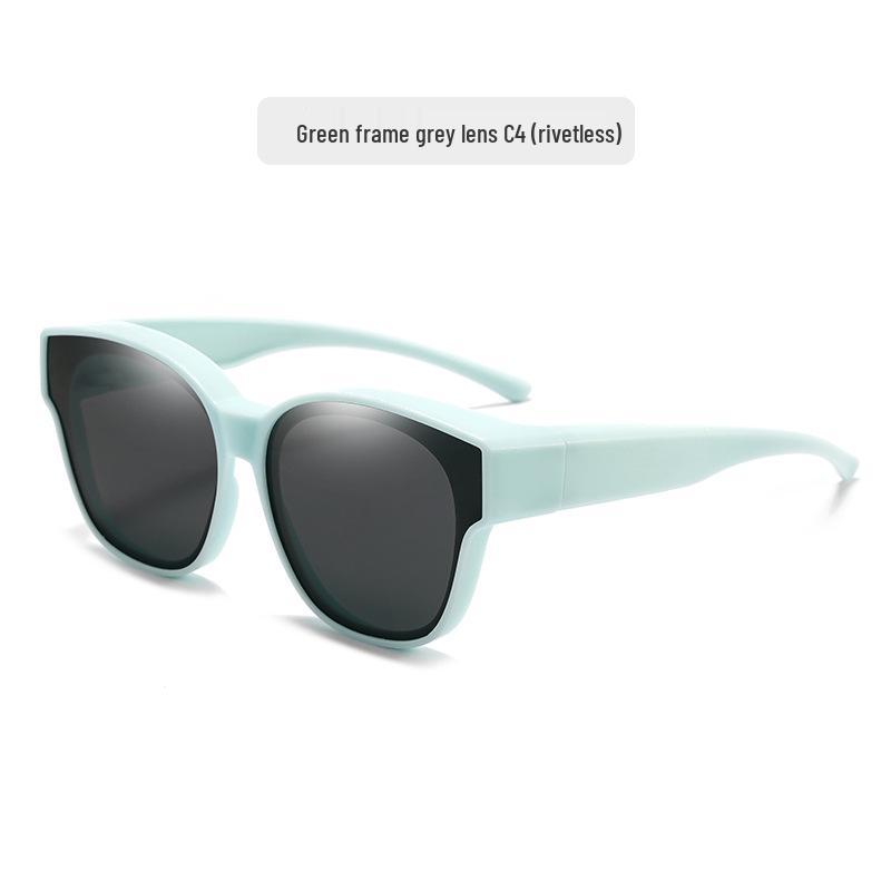 

Набор поляризованных солнцезащитных очков-клипс TR90 для мужчин, женщин и детей - Модная европейская и американская оправа