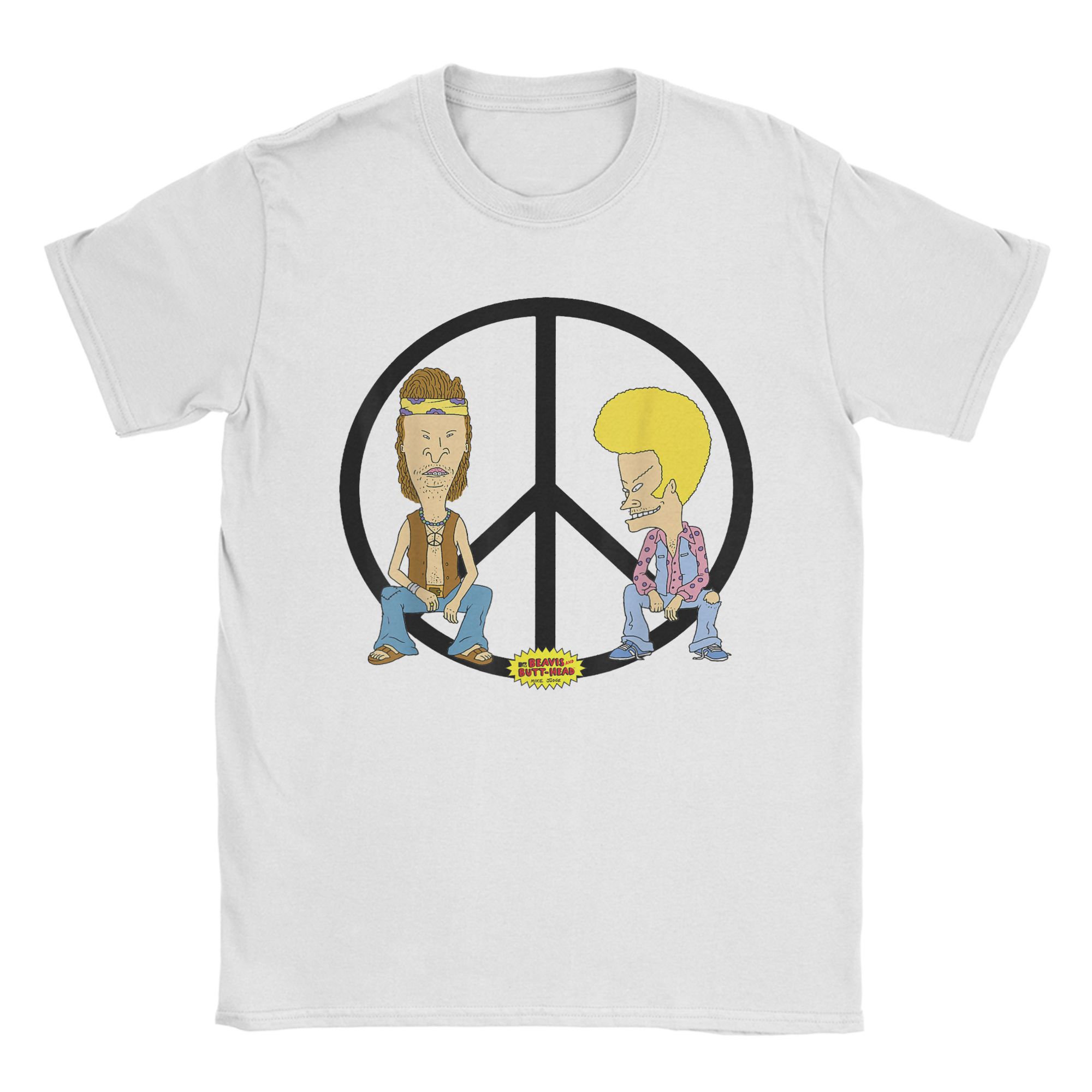 Beavis and ButtHead Peace Sign Cartoon T-shirt XXXL