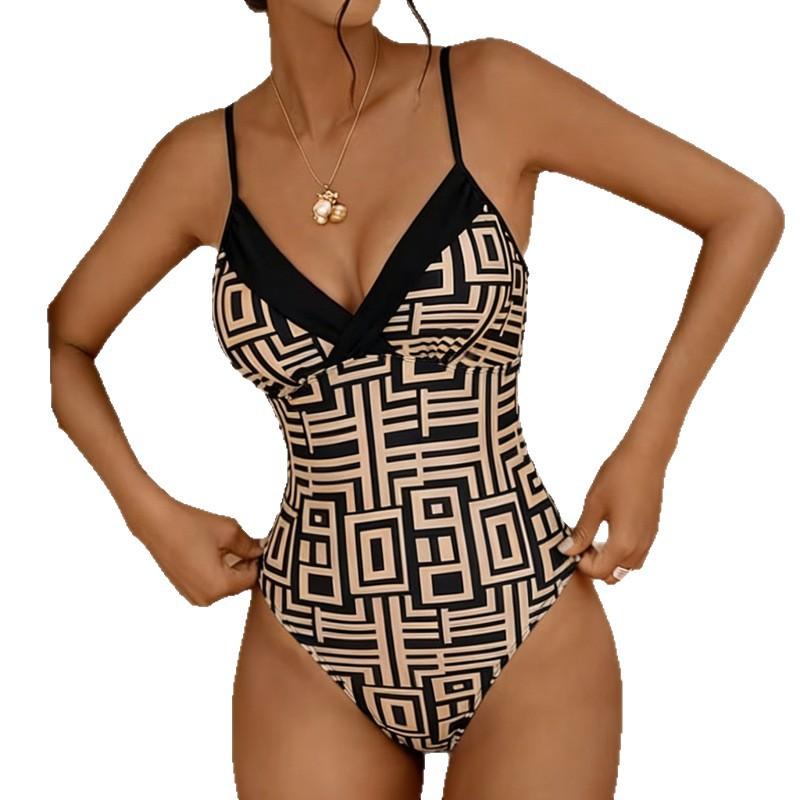 2026 Printed One-piece Swimsuit for Women, Sexy Beach and Hot Spring Swimsuit