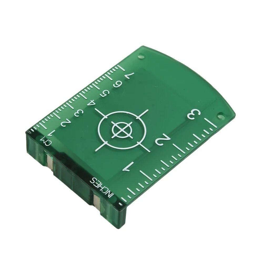 2Pcs Double Scale Laser Level Target Board Red/Green Magnetic Target Plate Measuring Tool