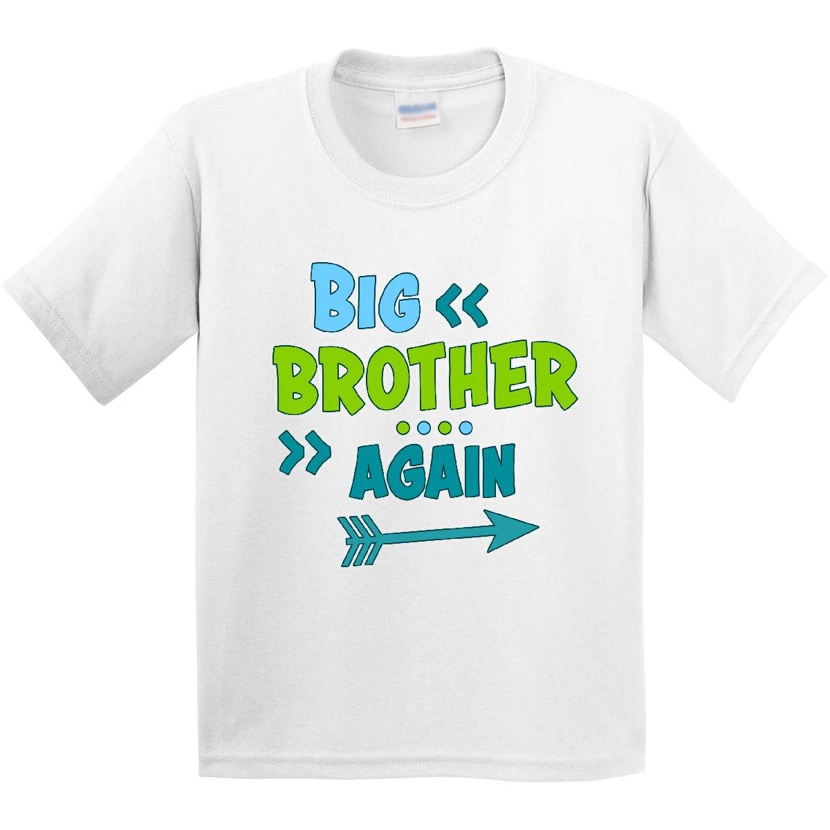 Inktastic Big Brother Again With Arrow Youth kids boys T-Shirt Family Bro Sibling Tee Kids 140