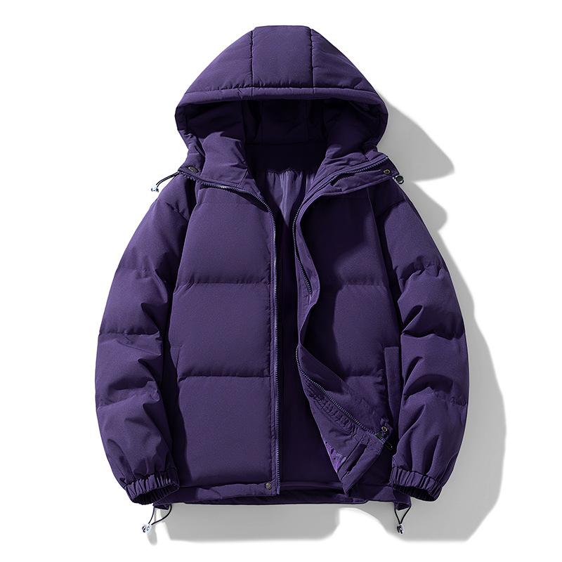 Women's Fluffy Loose Plus Size Warm Jacket Hooded Winter Thickened Hair Collar Hooded Coat