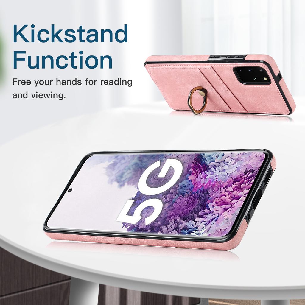 Anti Fall Ring Multi Card with Short Hand Rope and Long Hanging Rope Phone Cover Case for iPhone Series/Samsung Series