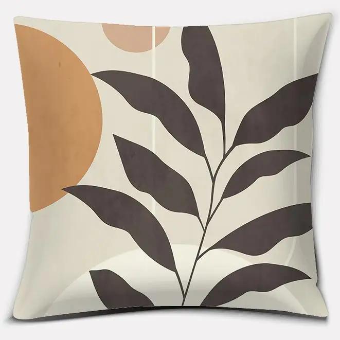 2023 Brown Green Abstract Series Pillow Gift Home Office Decoration  Bedroom Sofa Car Cushion Cover case 45x45