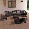 Garden Furniture Set 10 Pcs Solid Pine Wood