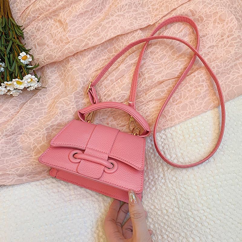 Fashionable Korean Style Shoulder Crossbody Bag Premium Pu Leather Square Bag