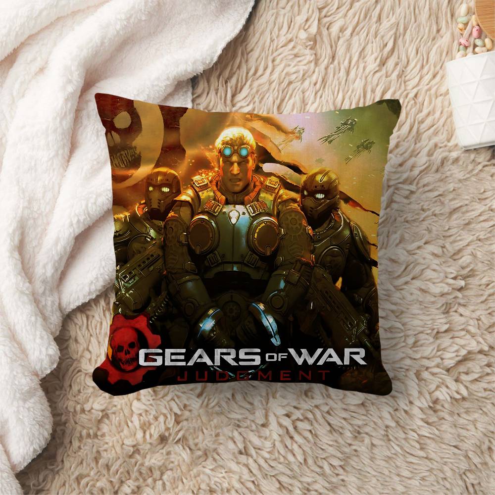 G-Gears Of War Personalized Pillow Cover Kids Bedroom Wild Party Decor Pillowcase Kid Birthday Shower Gift