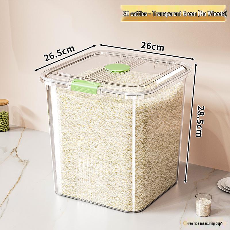 Pest-Proof Moisture-Proof Rice Flour Storage Jar | Food-Grade Large Capacity Container