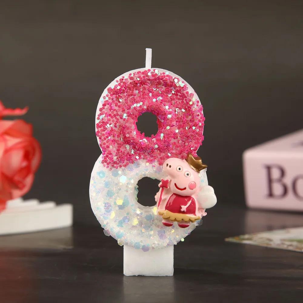 Digital Candle Birthday Little Celebration Cake Topper Decoration