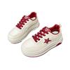 2025 spring and autumn popular star board shoes women's new student sports and leisure shoes ins versatile platform white shoes