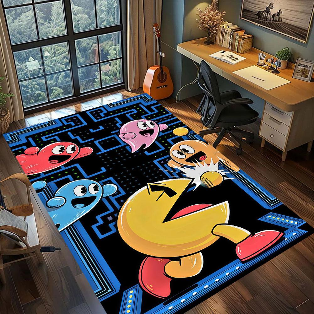 PacMan anime character Carpet for Living Room Bedroom Home Decor Cool Movie Mat Play Floor Mat