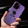 Rose Flower Creative Phone Case for iPhone 14/15/16/17 Pro Max
