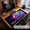 Fantasy Adventure Theme Custom Mouse Pad Personalized With Name Text Customized Desk Mat For Office Home Decor