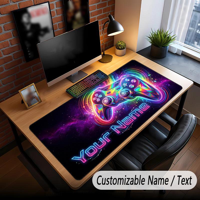 Fantasy Adventure Theme Custom Mouse Pad Personalized With Name Text Customized Desk Mat For Office Home Decor