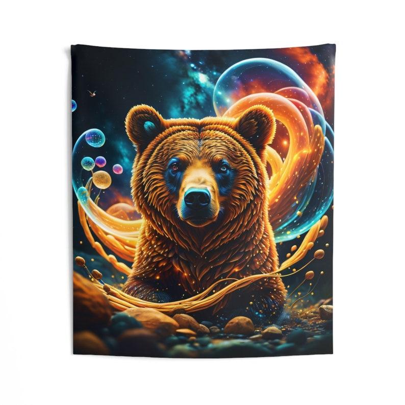 Nebula Bear tapestry 75x100