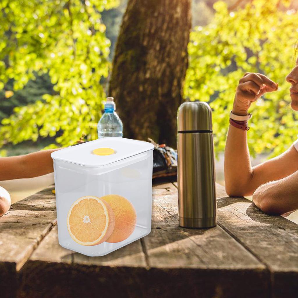 6Pc Stackable Plastic Food Storage Container With Airtight Design For Kitchen Pantries Organization Snacks Preservations