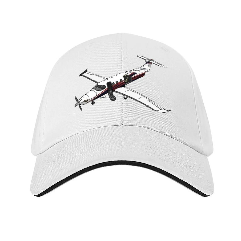 Pilatus PC12 N325ME Baseballkappe Golfhut Echte Sonnenschutzkappen Icon Luxushut Herrenhüte Damen