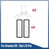 Για Dreame D9/ D9 Pro/ D9 Max/ L10 Pro/ Trouver LDS Vacuum-Mop Finder Ρομποτική Σκούπα Ανταλλακτικά Κύρια Πλαϊνή Βούρτσα Φίλτρο Hepa Σφουγγαρίστρα