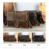 New Leather Large Capacity Men's Crossbody Bag High-end Leisure Travel Shoulder Simple Atmospheric Small Square