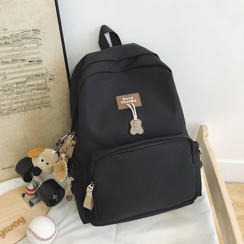 Schoolbag Mori Large-capacity Campus Backpack Design Sense Niche Students Solid Color Backpack Junior High School Student College Student Schoolbag