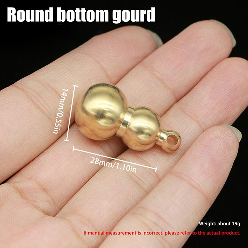 

Brass Solid Mini Gourd Pendant Car Key Pendant Mini Necklace Gift Pendant