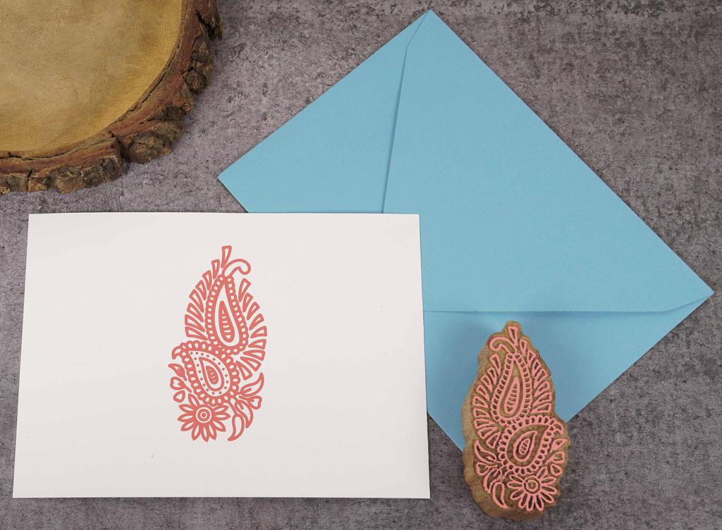 IBA Indianbeautifulart Textile Printing Block Asian Paisley Block Hand Carved Wooden Stamp Wood Block Printing