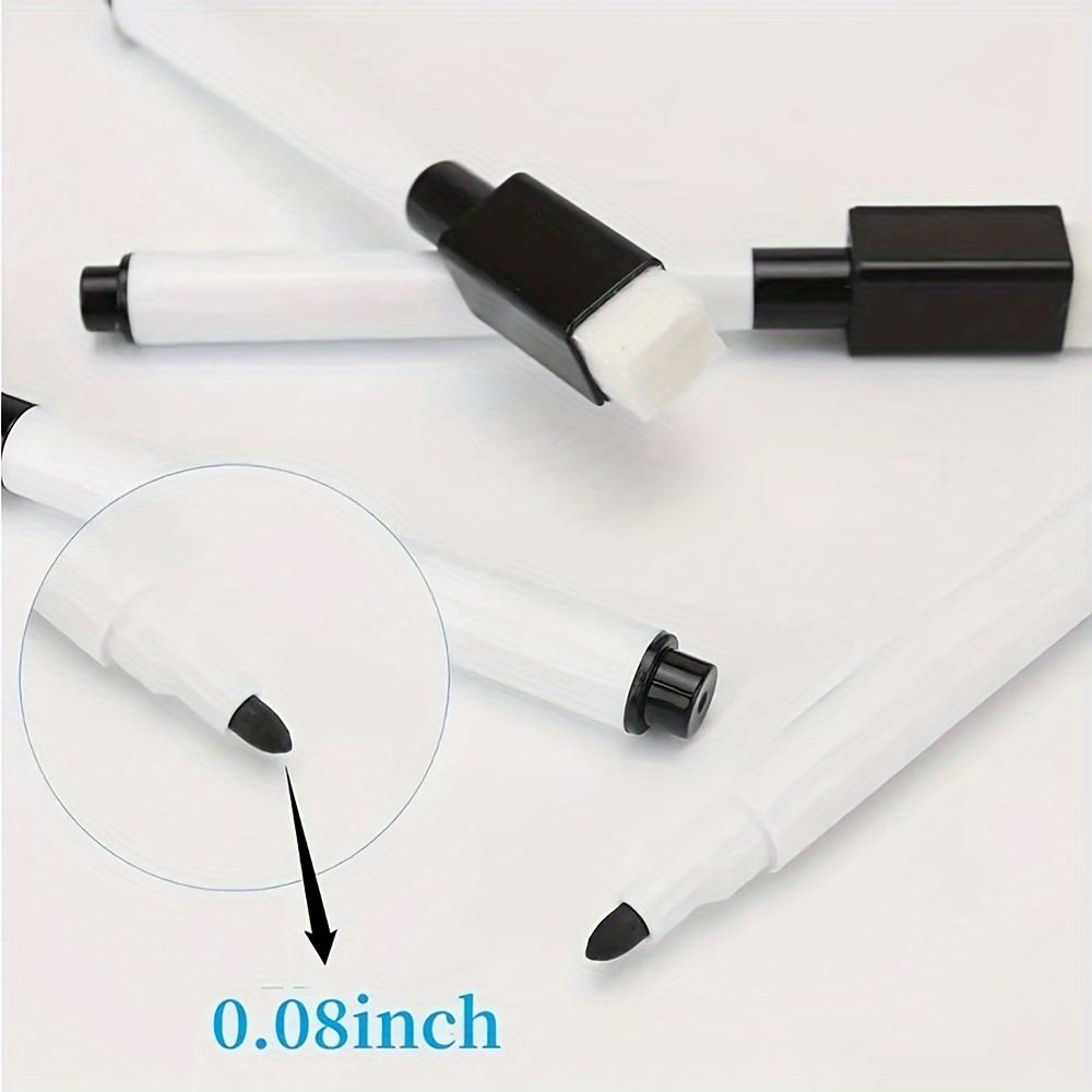 10 Stück Whiteboard-Marker mit Pinselspitze - Sanftes Schreiben & Leicht zu reinigen, Perfekt für Klassenzimmer- und Bürobedarf