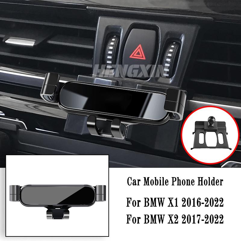 Car Phone Holder For BMW X1 X2 F39 F47 F48 F49 2012-2022 Gravity Navigation Bracket Air Outlet Clip Bracket Rotatable