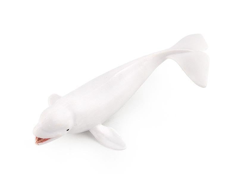 [Nekogamiyama] Beluga Whale, White Whale, Marine Life Figurine, Model, Miniature, Ornament, Interior Decor, Collectible Model