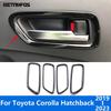 Accessories For Toyota Corolla      Hatchback Matte Interior Door Handle Bowl Cover Trim Sticker Car Styling