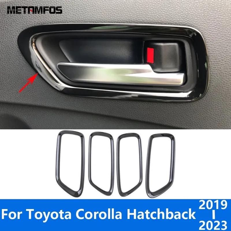 Accessories For Toyota Corolla      Hatchback Matte Interior Door Handle Bowl Cover Trim Sticker Car Styling
