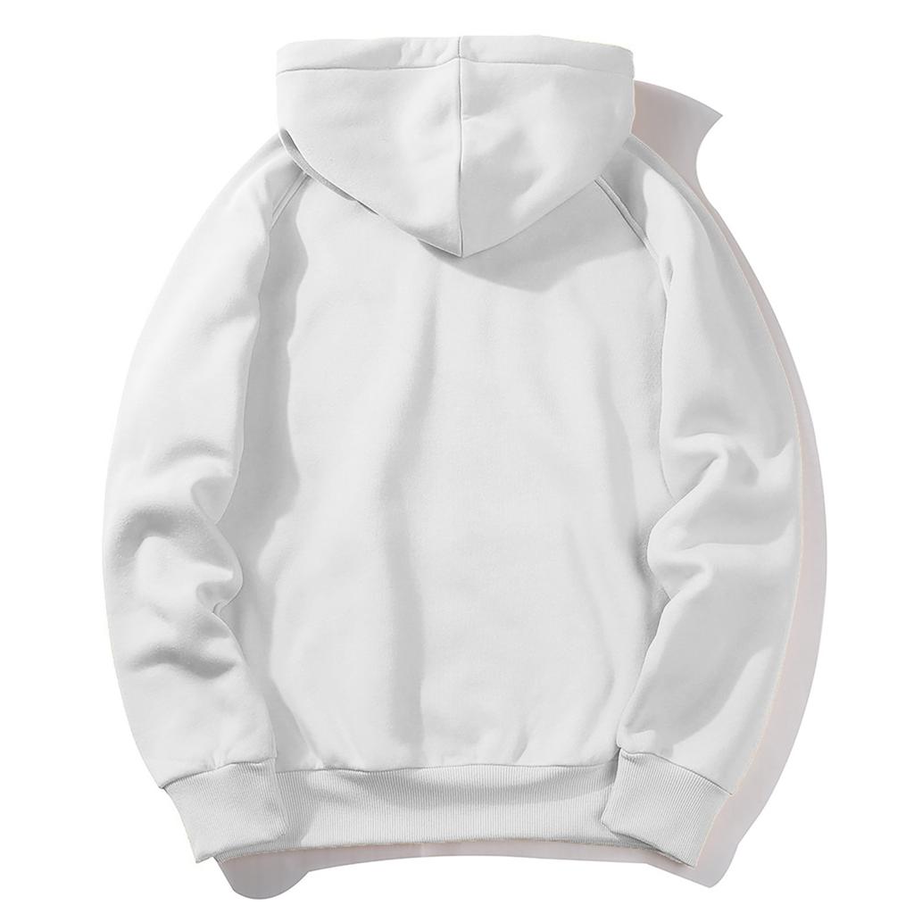 Sudadera acolchada de manga larga con capucha holgada informal para hombre con bolsillos grandes