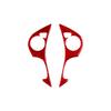 Red Carbon Fiber Steering Wheel Button Cover Trim For Honda Accord 13-17 Type A