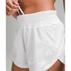 Lululemon Track That High Rise Lined Short 3  White