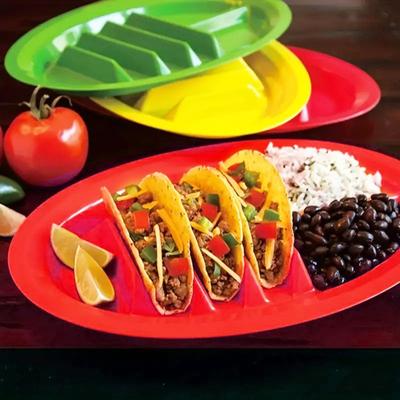 Tacos Halter Teller Langlebig Leicht zu Reinigen Mexikanische Pfannkuchen Mais Heiß
