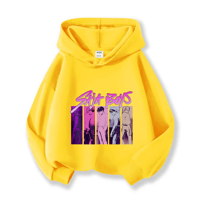 KPop Devil Hunter Cartoon Printed Fashion Children's Hoodie Casual Comfortable Hoodie