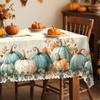 Fall Pumpkins Maple Leaves Rectangle Tablecloth for Table Decor Autumn Harvest Kitchen Dining Table Cloth Thanksgiving Decor