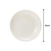 NARUMI Plate, Chinese Cuisine Dish, 23cm, White, Simple Design, Deep Dish, Microwave Safe, Made in Japan, 8906-5006