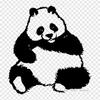 Giant Panda Bear Iron on Heat Transfer Printing Vinyl Patches Sticker for Clothes DIY Appliques Washable Patches