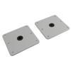 2PCS Boat Seat Bases Aluminium Alloy 6 Screw Holes 3/4 Inch Pin Post Mounting Base for Marine Boat S